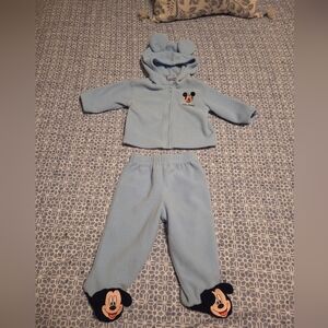 Blue Mickey Mouse Baby Outfit